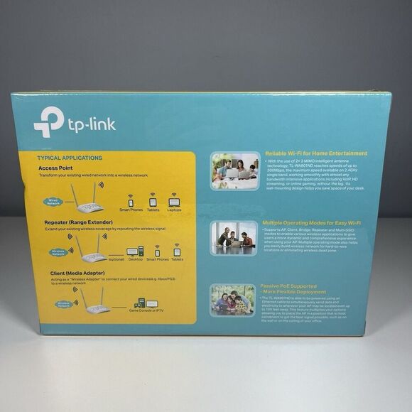 TP-LINK TL-WA801ND 300Mbps Wireless N Access Point AP Bridge Repeater Multi SSID - Picture 2 of 6